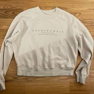 A&F Soft AF Sunday Crew Neck Sweatshirt/Sweater
